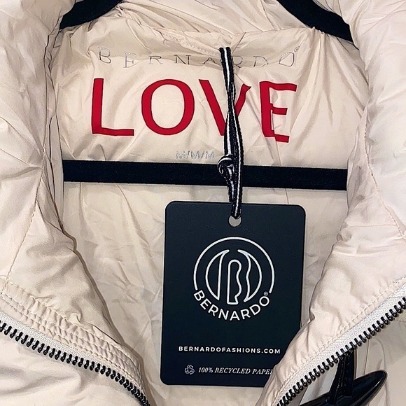 Bernardo Women's Combo Fabric Toggle Puffer Coat Size M - Picture 8 of 8